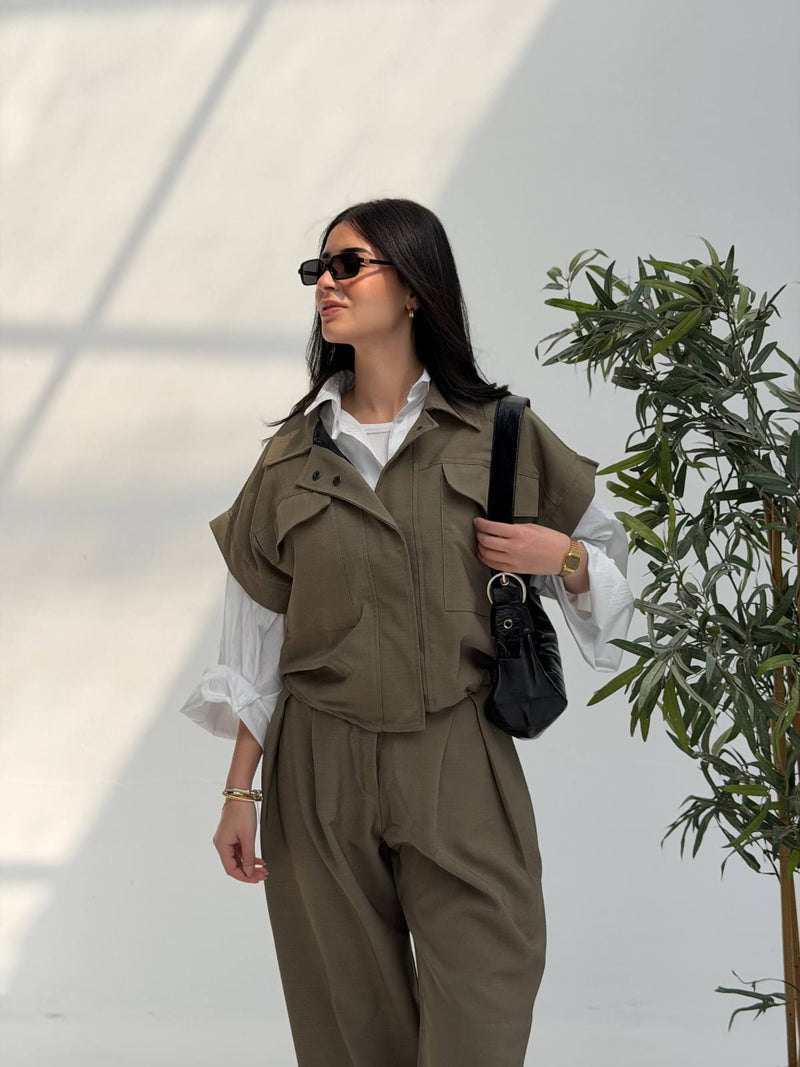 Gabardine Cobra Cut Suit — Suit Set by Yokaa