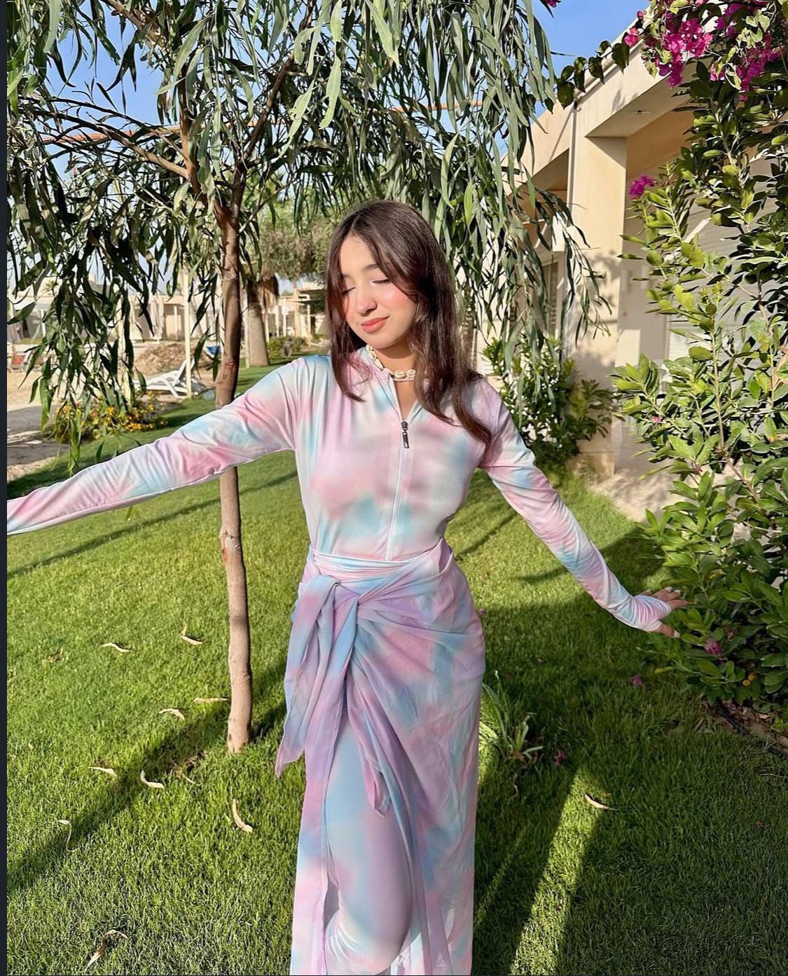 Baby Blue & Pink Burkini