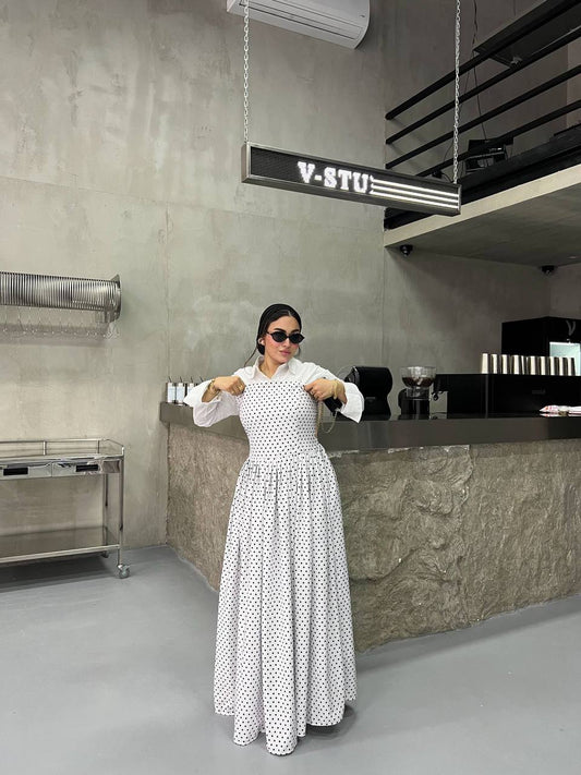 Polka Dot Dress – Imported Fabric — Dress by Yokaa