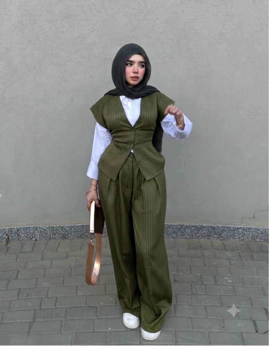 Rosaline Suit Set with Back Belt — Suit Set by Yokaa