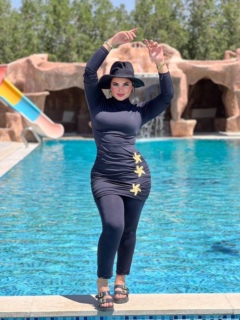 Burkini Swimsuit Water-Resistant Imported Fabric — photo 5 — Yokaa Swimwear