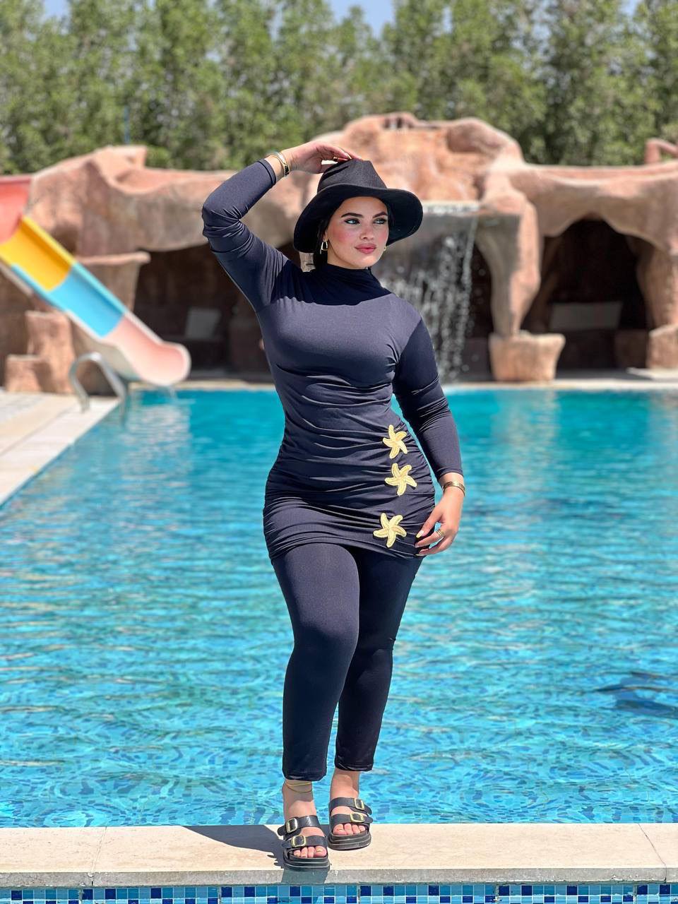 Burkini Swimsuit Water-Resistant Imported Fabric — photo 3 — Yokaa Swimwear