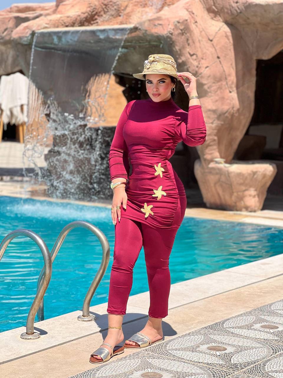Burkini Swimsuit Water-Resistant Imported Fabric — photo 2 — Yokaa Swimwear