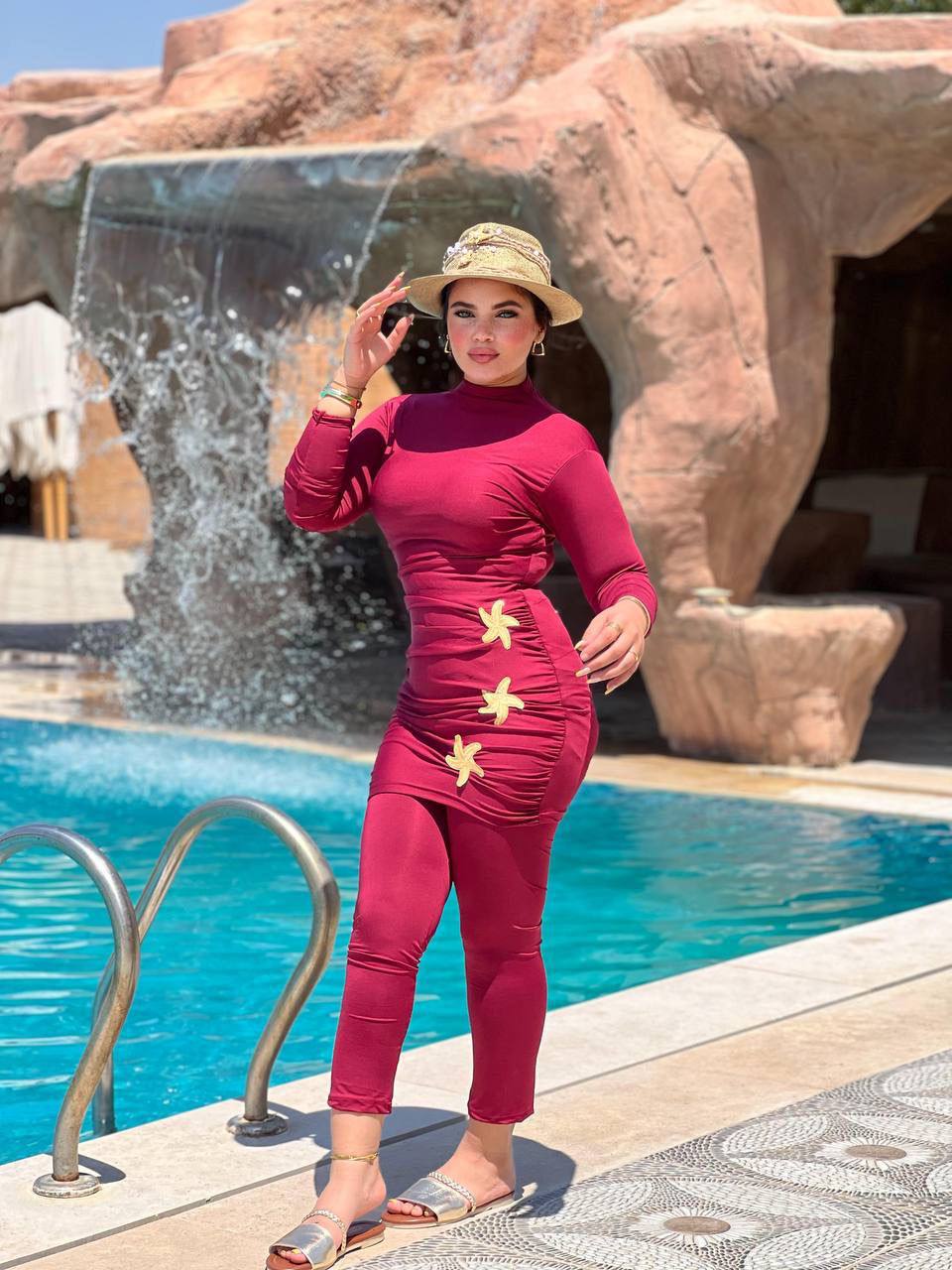 Burkini Swimsuit Water-Resistant Imported Fabric — photo 4 — Yokaa Swimwear