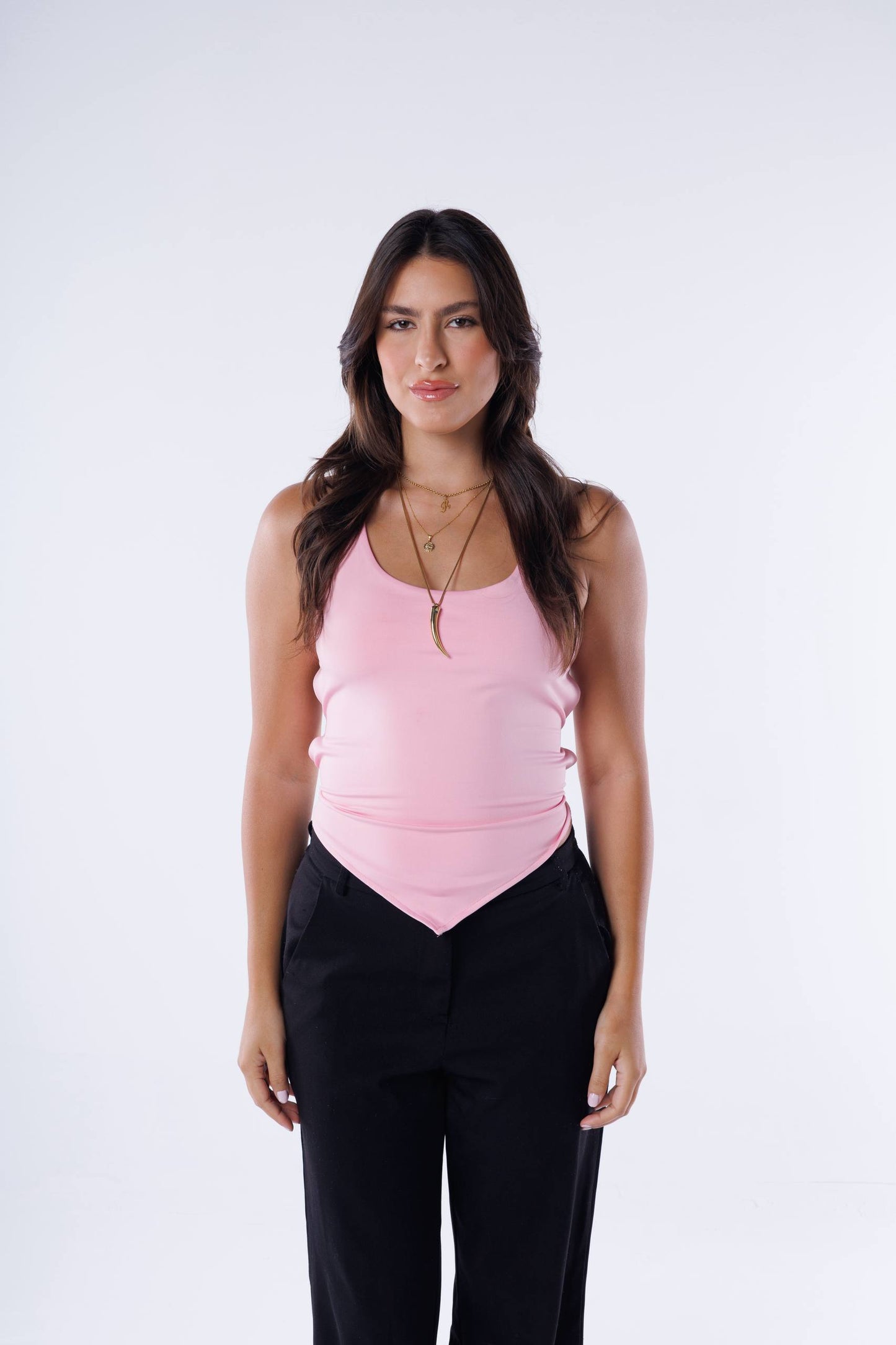 Basic Backless Tie-Back Top Ribbed Fabric — photo 2 — Yokaa Top