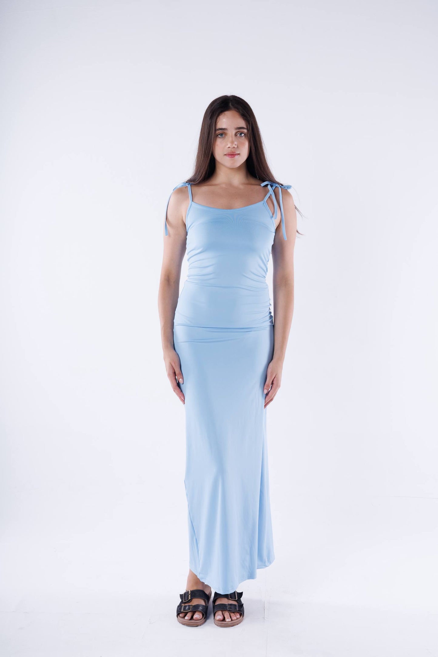 Sleeveless Dress Ribbed Fabric — photo 6 — Yokaa Dress