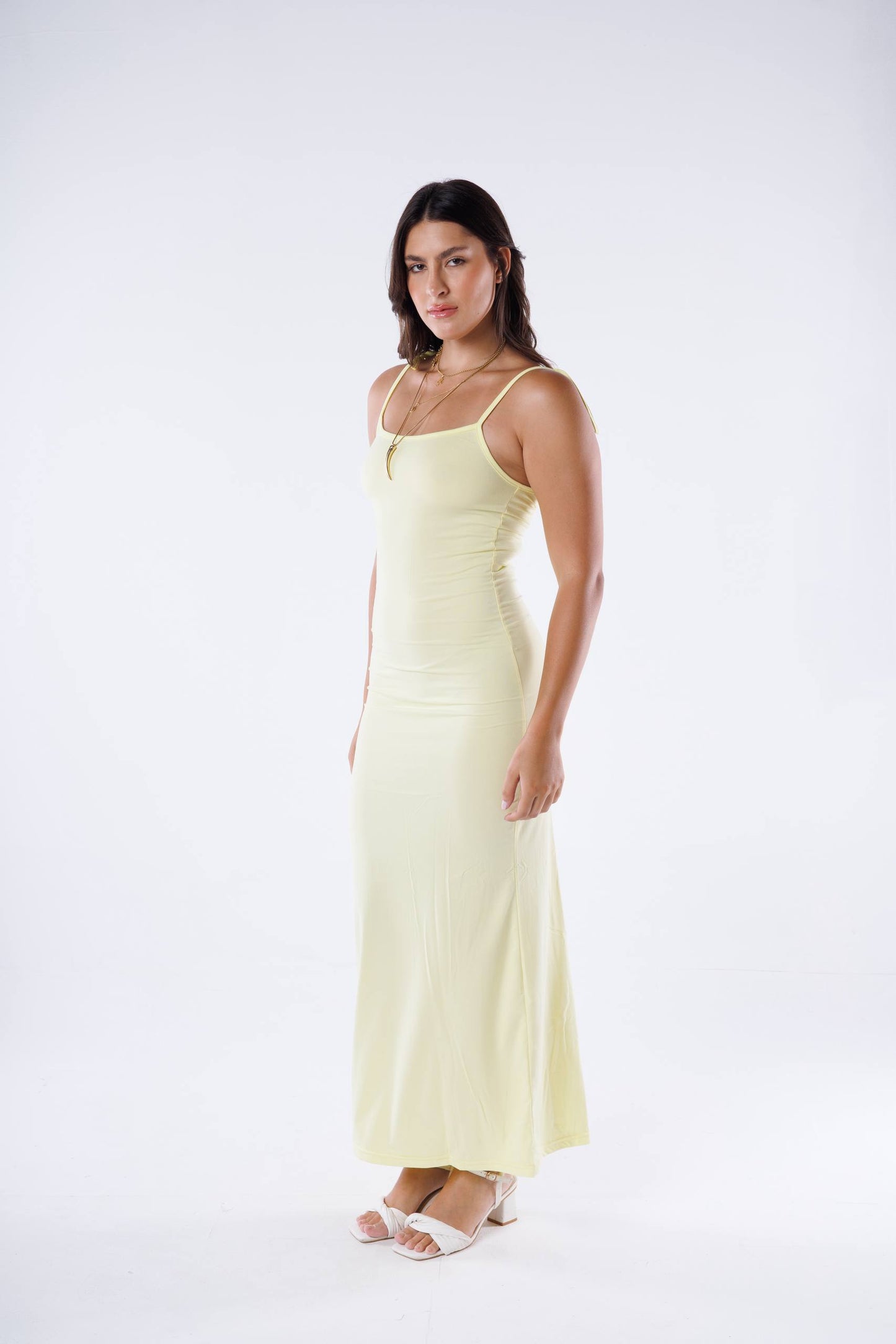 Sleeveless Dress Ribbed Fabric — photo 4 — Yokaa Dress