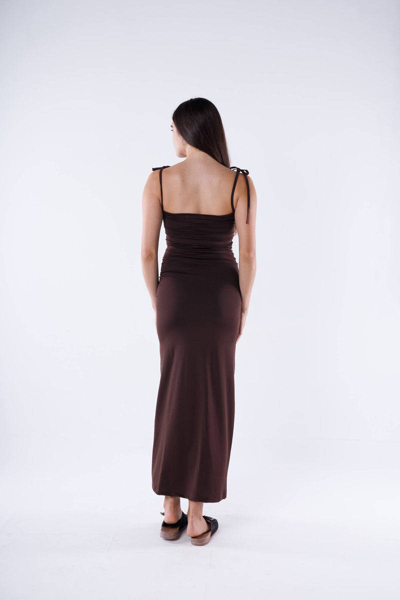 Sleeveless Dress Ribbed Fabric