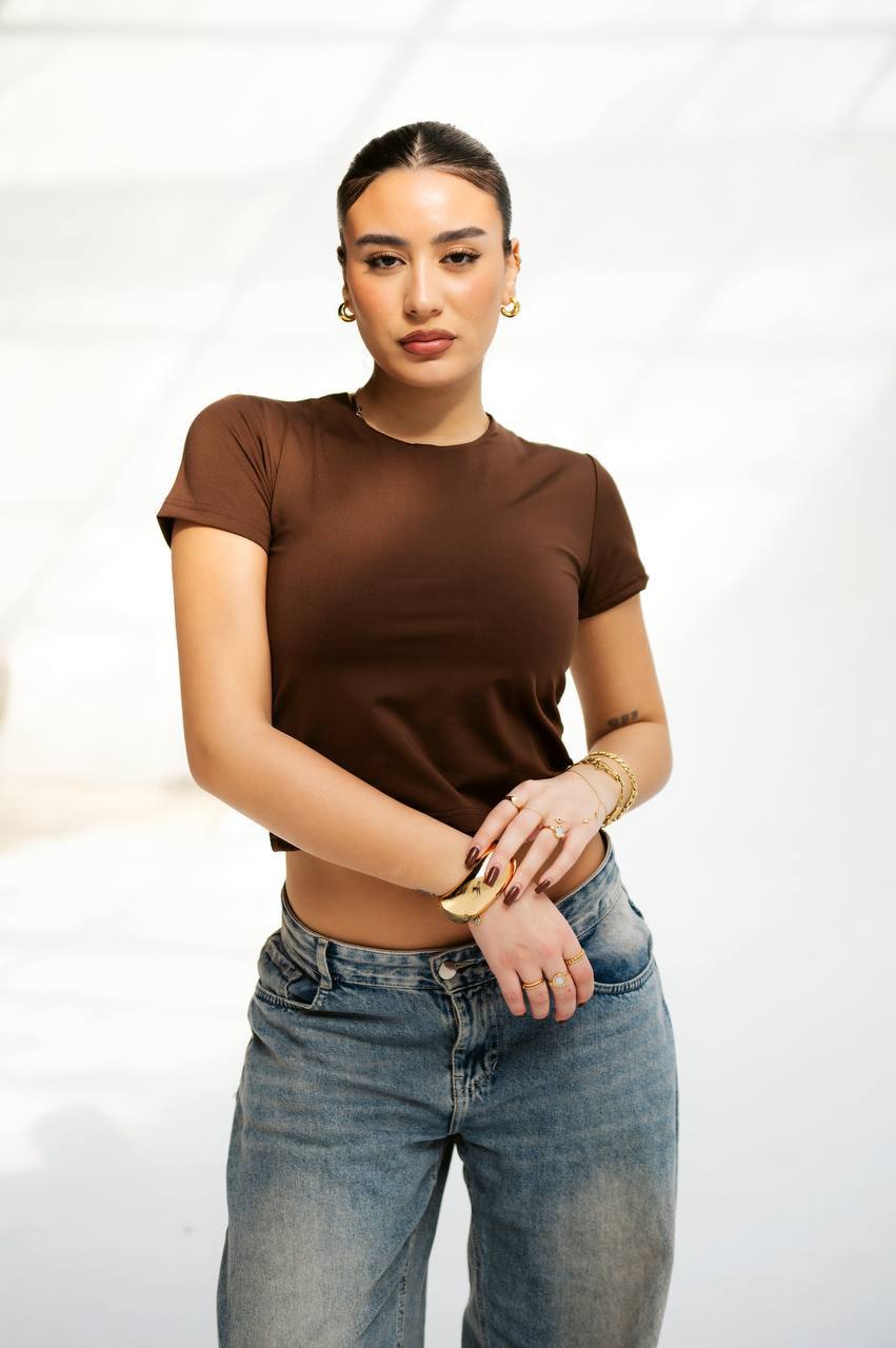 Basic Half-Sleeve Top — photo 4 — Yokaa Top