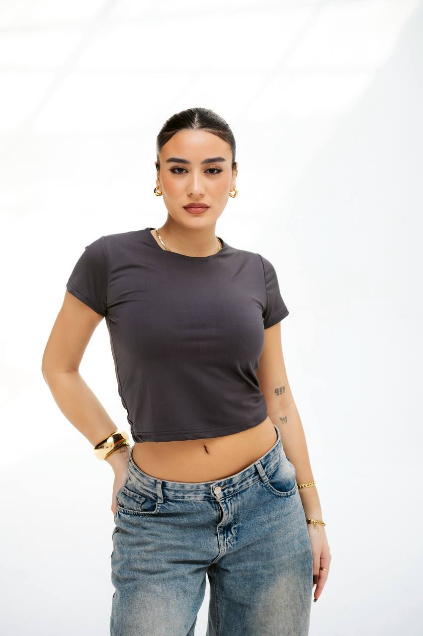 Basic Half-Sleeve Top — photo 2 — Yokaa Top