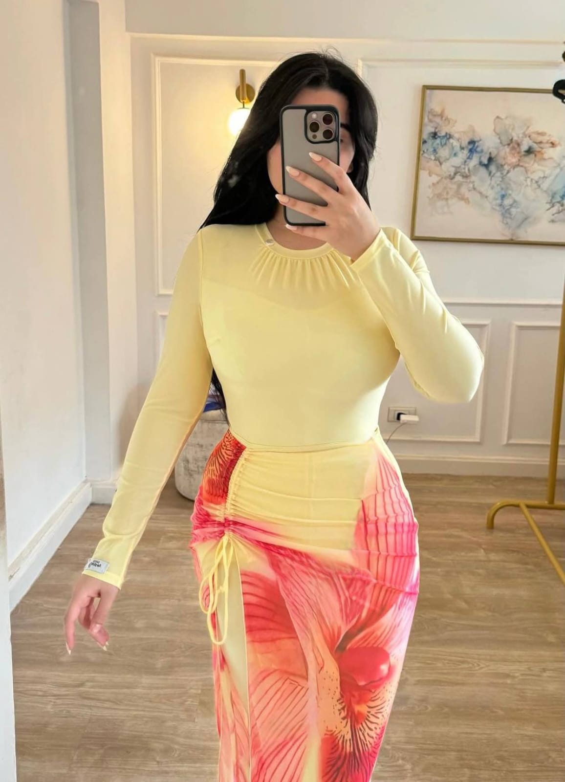 Patterned Burkini – Tight Fit Material: Water-resistant fiber fabric