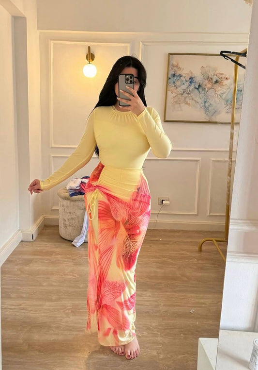Patterned Burkini – Tight Fit Material: Water-resistant fiber fabric