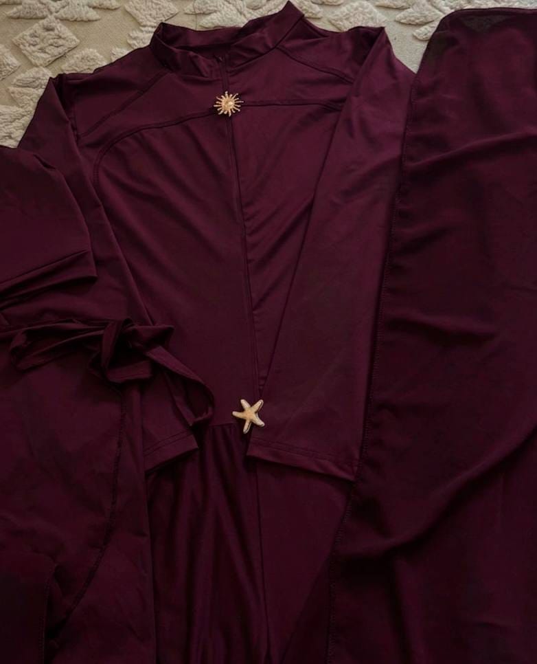 Star Burkini Imported Fiber Fabric – Water Resistant