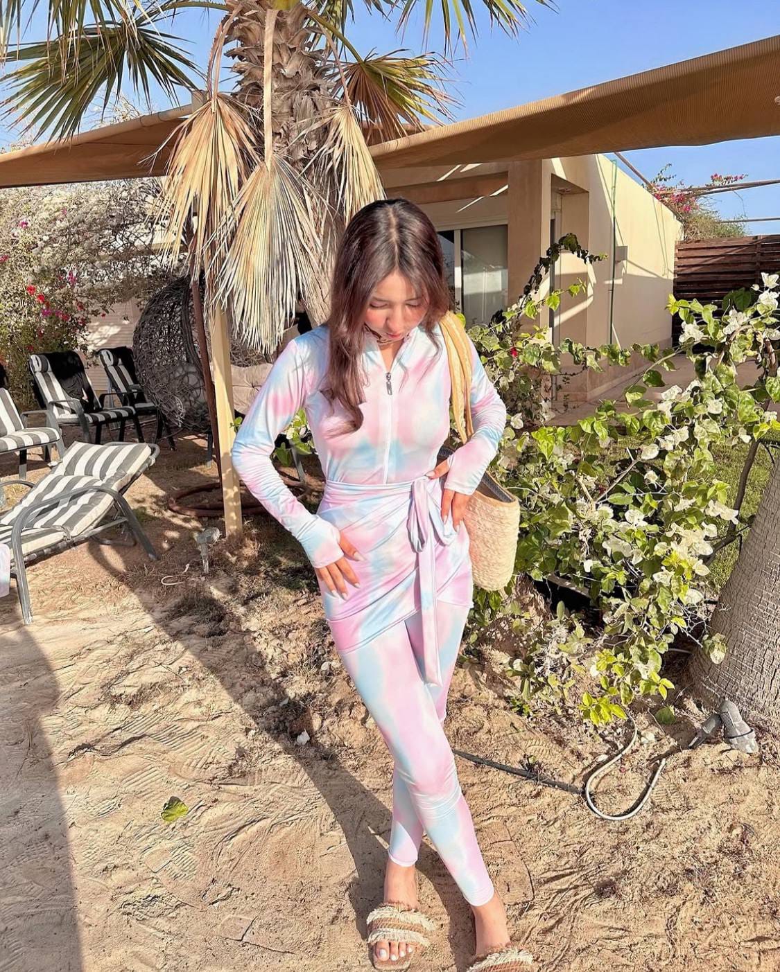 Baby Blue & Pink Burkini