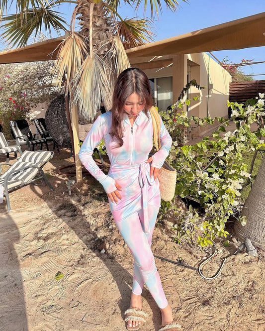 Baby Blue & Pink Burkini