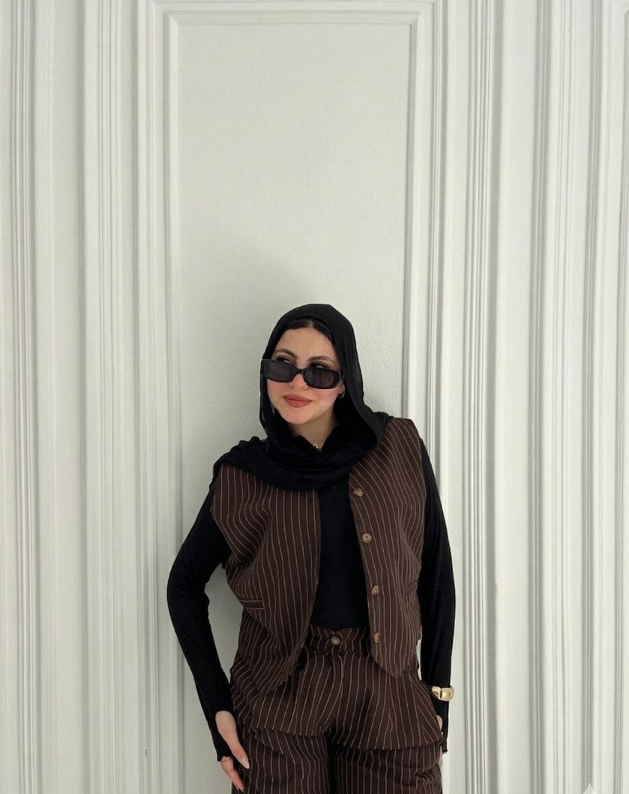 Super Chic Striped Suit Set
